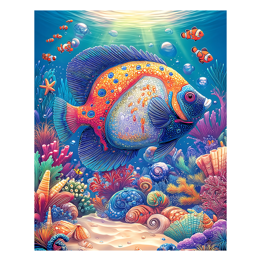 Ocean Fish Parade - Wooden Jigsaw Puzzle