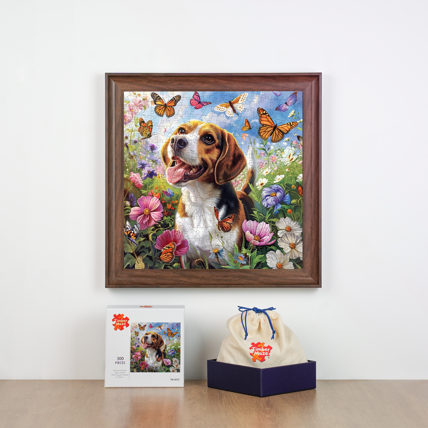 Butterfly Pup - Wooden Jigsaw Puzzle