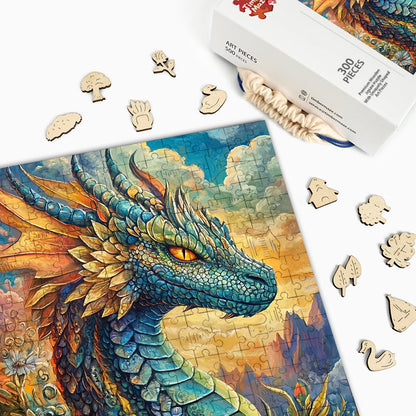 Dragon Fantasy - Wooden Jigsaw Puzzle