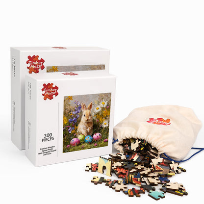 Easter Bunny - Wooden Jigsaw Puzzle