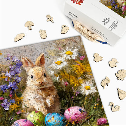 Easter Bunny - Wooden Jigsaw Puzzle