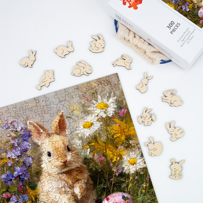 Easter Bunny - Wooden Jigsaw Puzzle