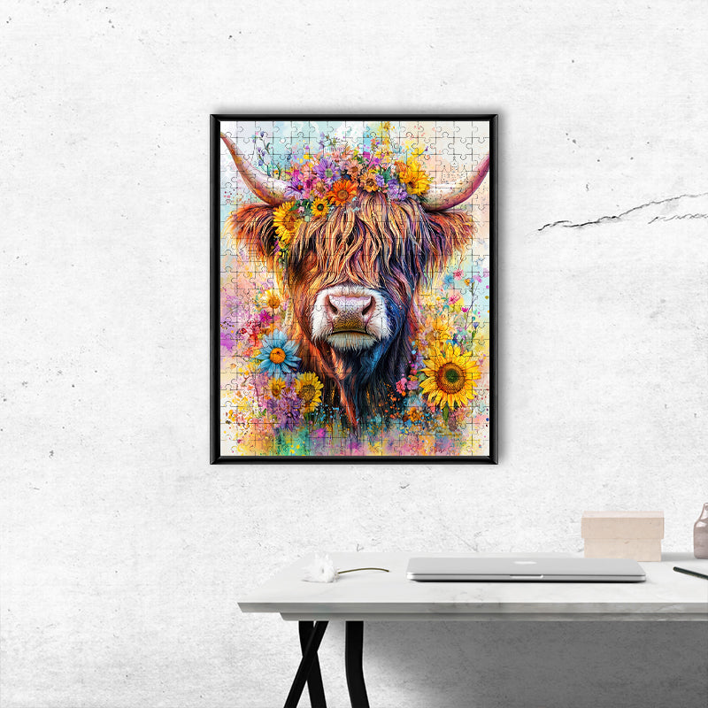Highland Cattle - Wooden Jigsaw Puzzle