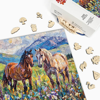 Moonlit Angel - Wooden Jigsaw Puzzle