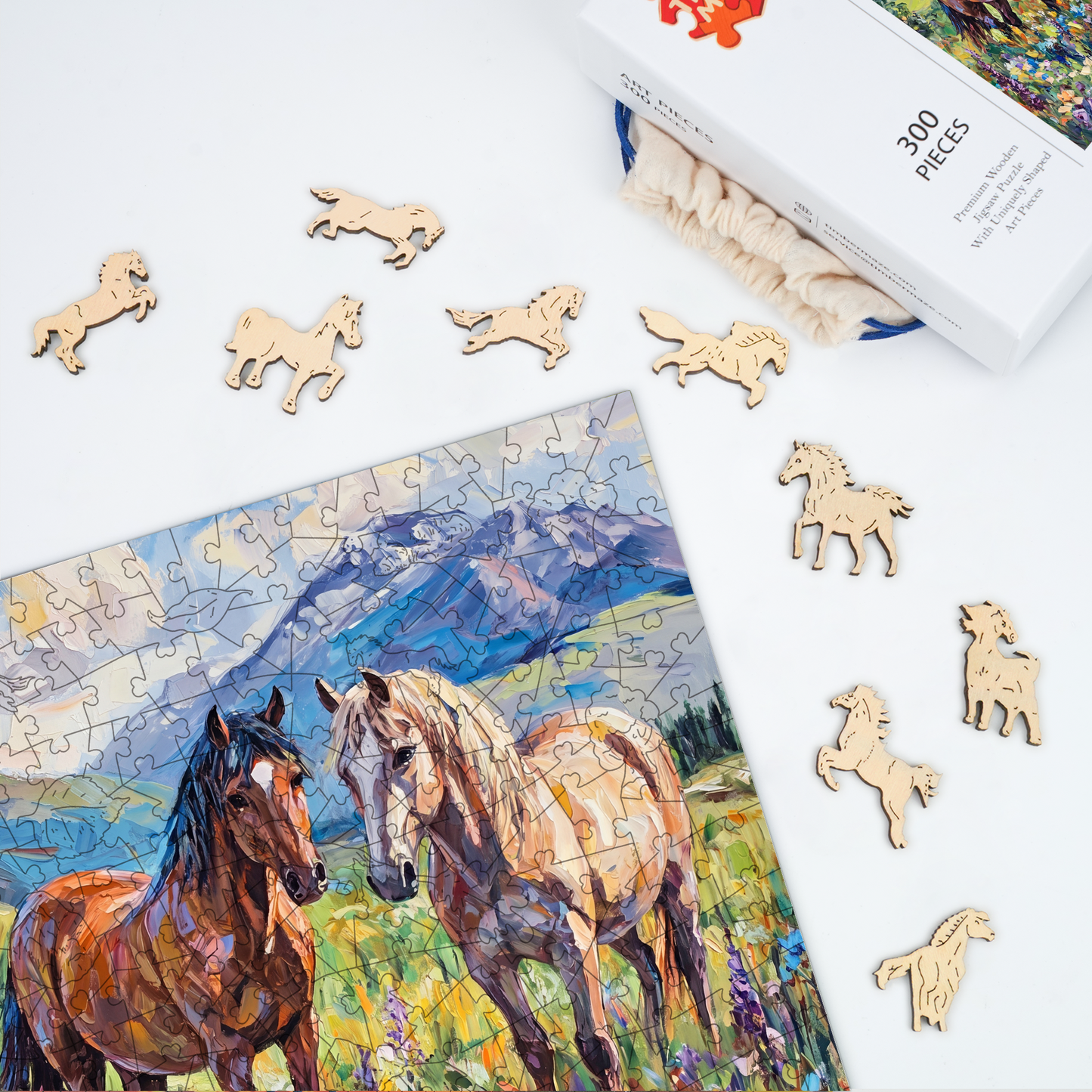 Moonlit Angel - Wooden Jigsaw Puzzle