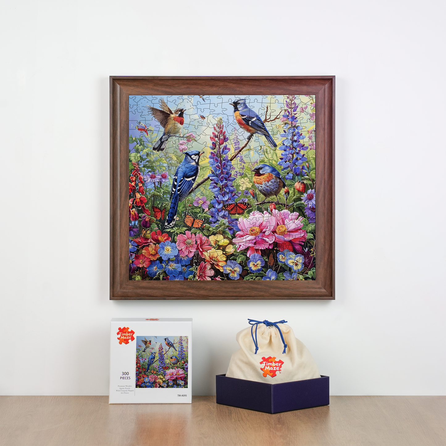 Songbird Garden - Wooden Jigsaw Puzzle
