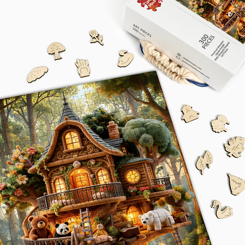 Toy Treehouse - Wooden Jigsaw Puzzle
