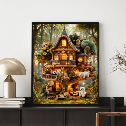 Toy Treehouse - Wooden Jigsaw Puzzle
