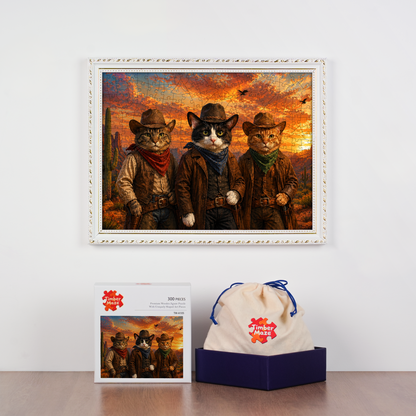 Red Dead Redemption Cat Project - Wooden Jigsaw Puzzle