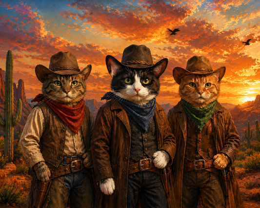 Red Dead Redemption Cat Project - Wooden Jigsaw Puzzle