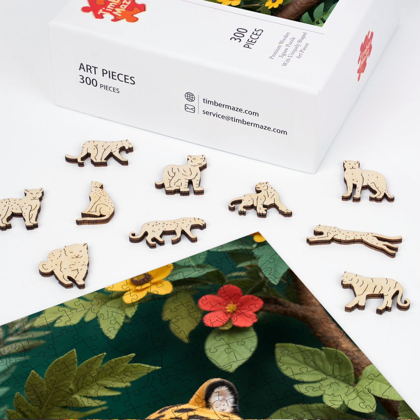 Leopard Branch - Wooden Jigsaw Puzzle