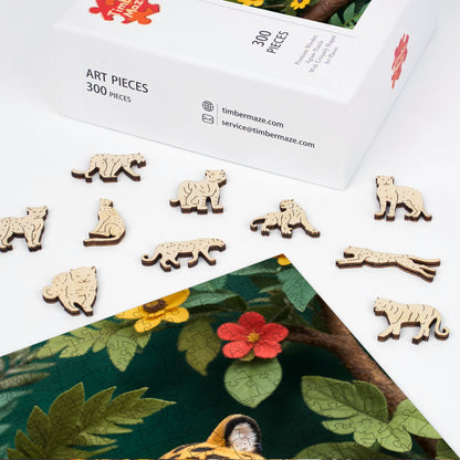 Leopard Branch - Wooden Jigsaw Puzzle