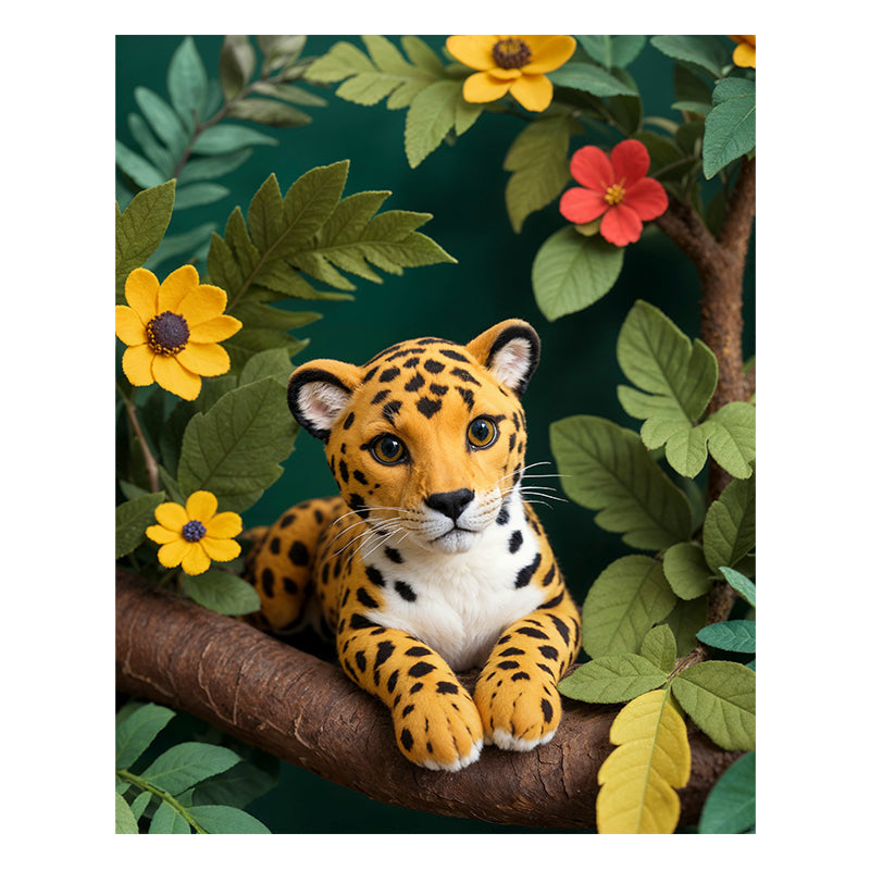 Leopard Branch - Wooden Jigsaw Puzzle