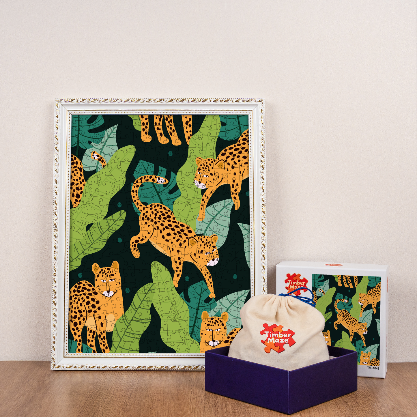 Leopard Jungle - Wooden Jigsaw Puzzle