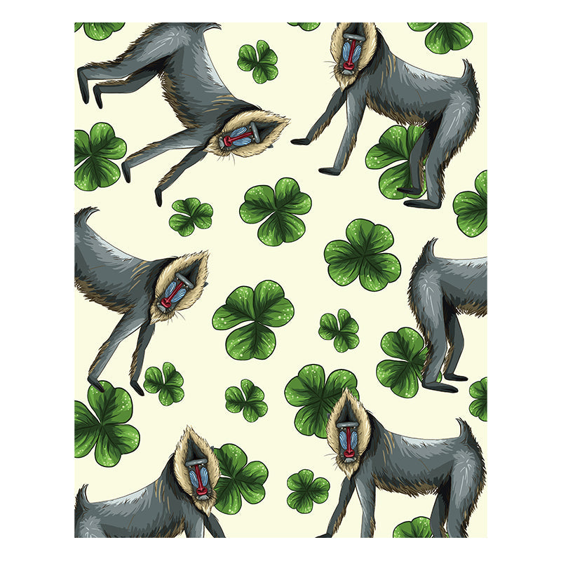 Mandrill Clover - Wooden Jigsaw Puzzle