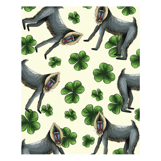 Mandrill Clover - Wooden Jigsaw Puzzle