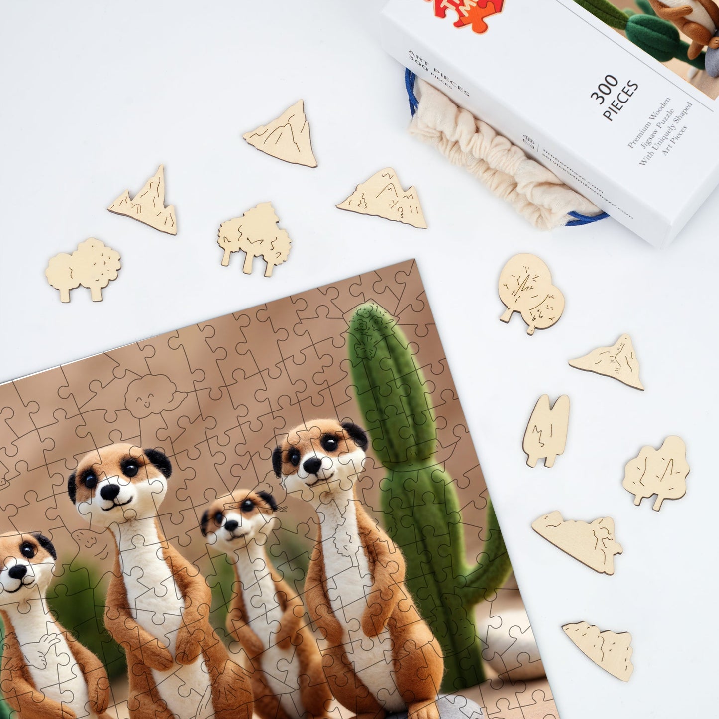 Meerkat Desert - Wooden Jigsaw Puzzle
