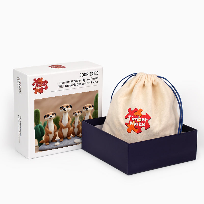 Meerkat Desert - Wooden Jigsaw Puzzle
