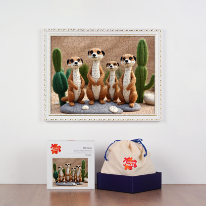 Meerkat Desert - Wooden Jigsaw Puzzle