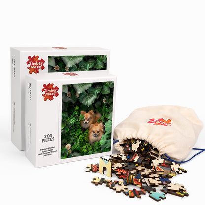 Pomeranian Duo - Wooden Jigsaw Puzzle