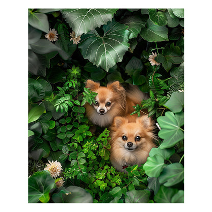 Pomeranian Duo - Wooden Jigsaw Puzzle