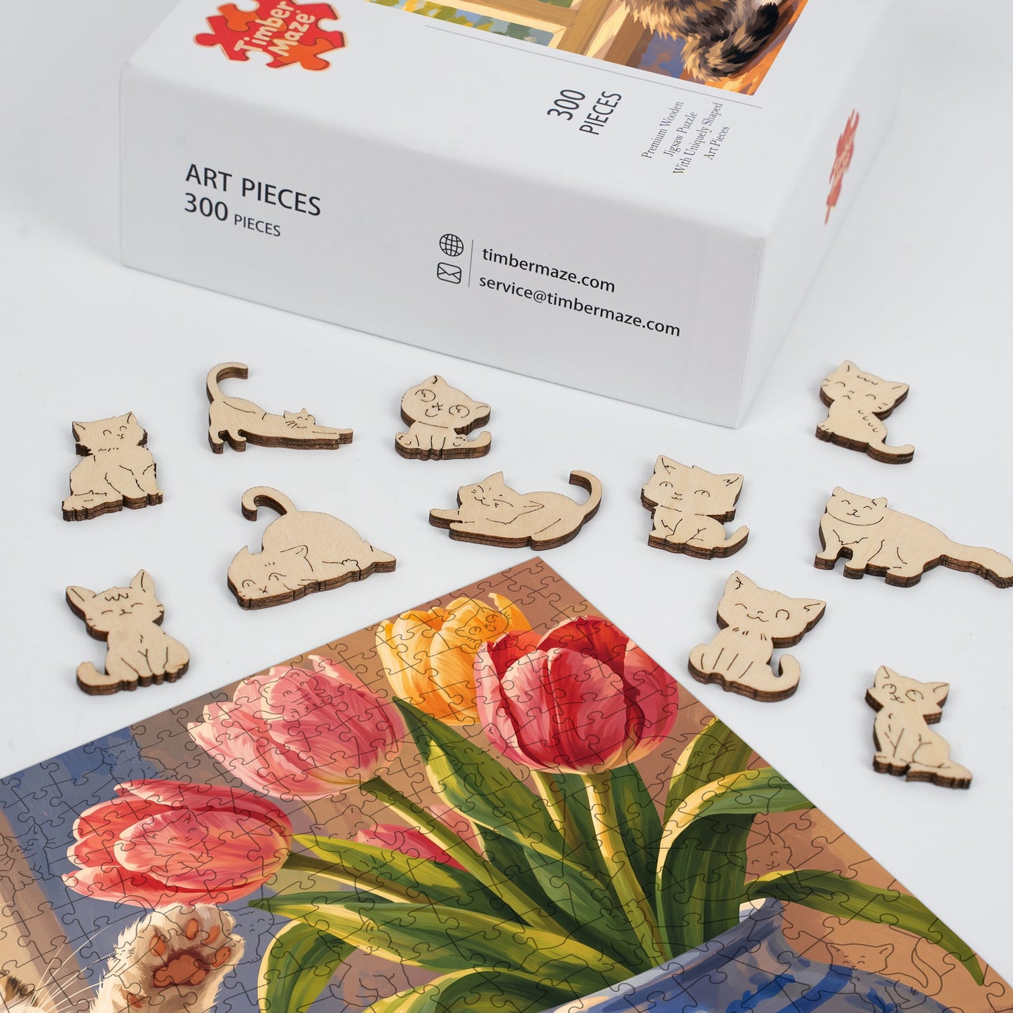 Curious Kitten - Wooden Jigsaw Puzzle