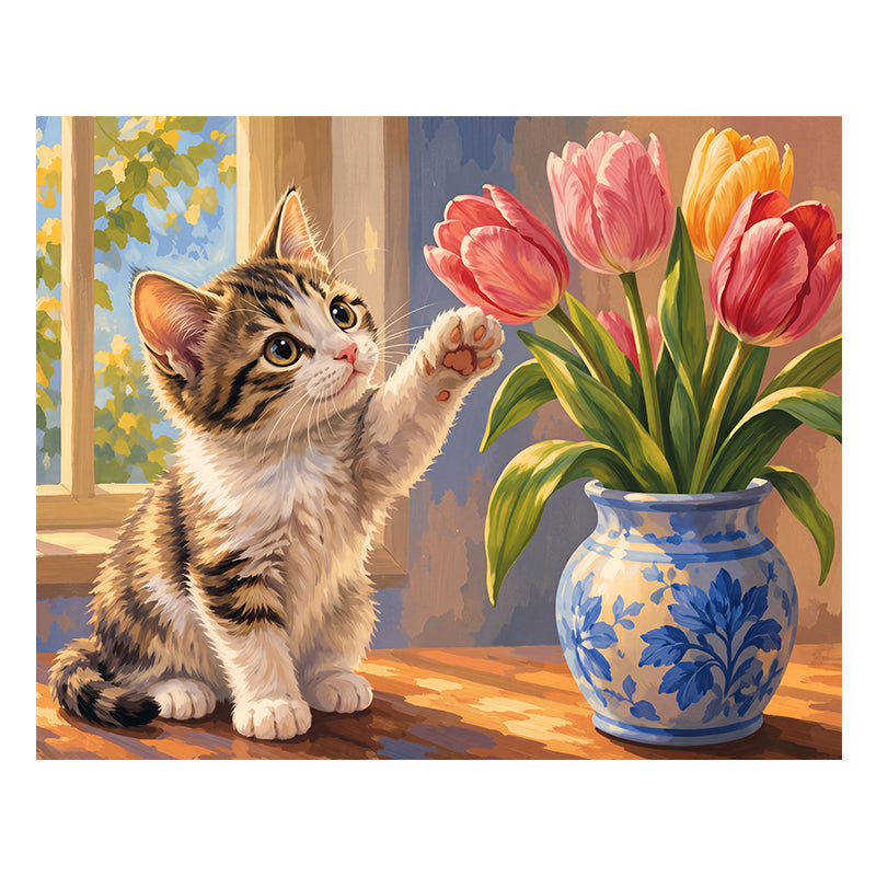 Curious Kitten - Wooden Jigsaw Puzzle