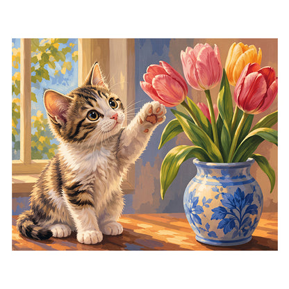 Curious Kitten - Wooden Jigsaw Puzzle