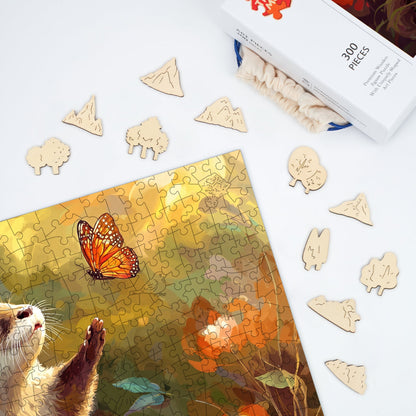 Curious Otter - Wooden Jigsaw Puzzle