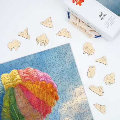 Flying Pig - Wooden Jigsaw Puzzle