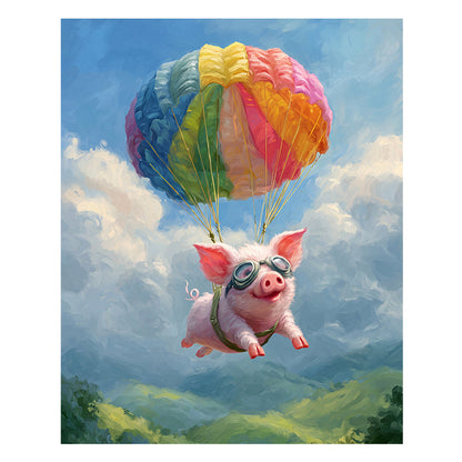Flying Pig - Wooden Jigsaw Puzzle