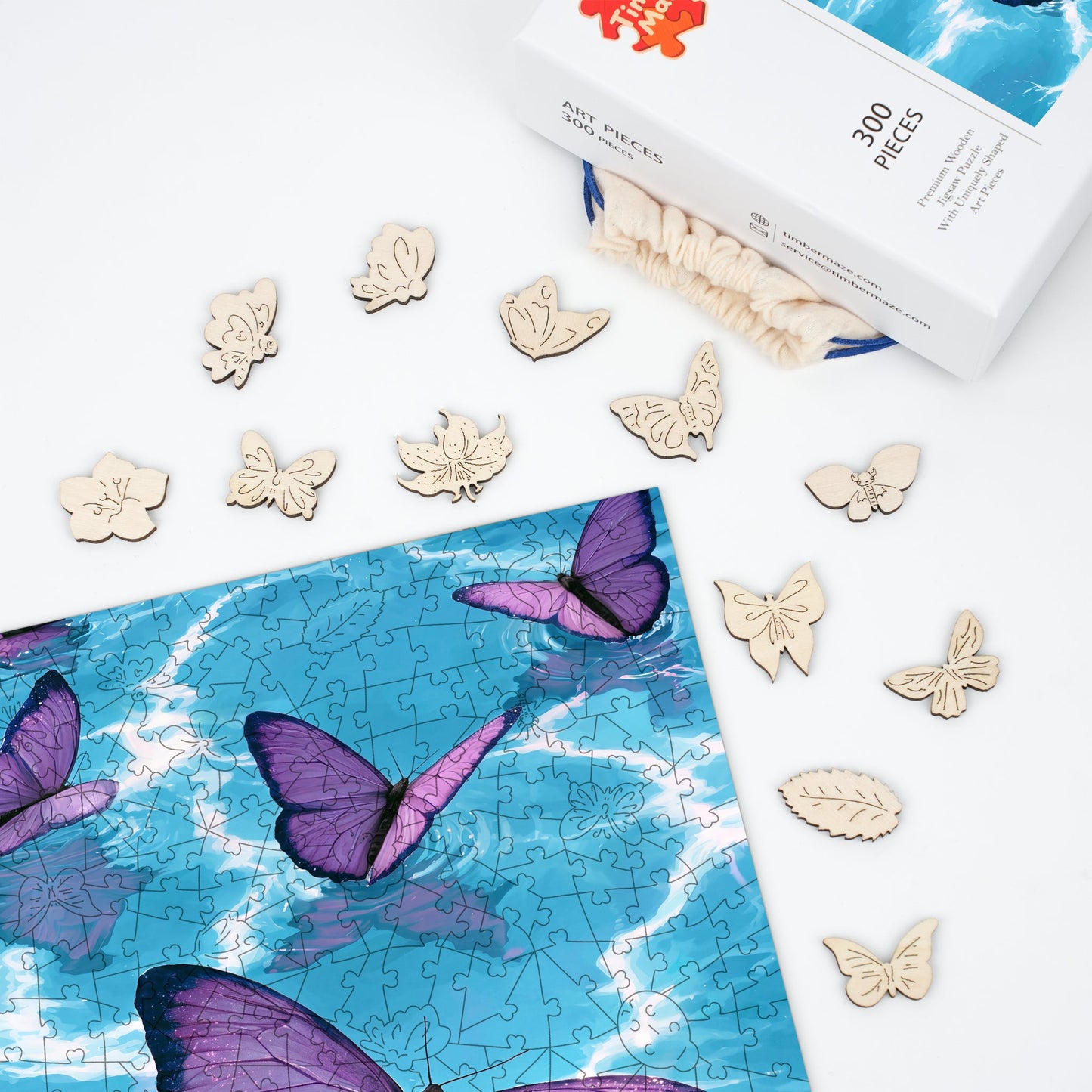 Violet Drift - Wooden Jigsaw Puzzle