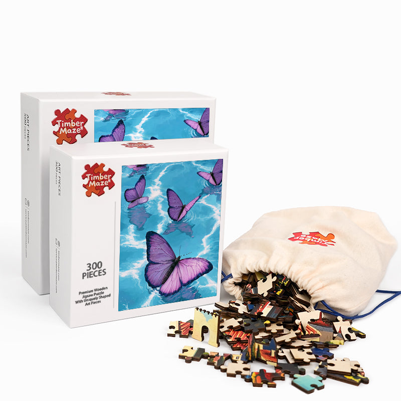 Violet Drift - Wooden Jigsaw Puzzle