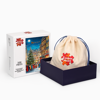 Christmas Town - Wooden Jigsaw Puzzle