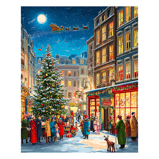 Christmas Town - Wooden Jigsaw Puzzle