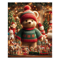 Teddy's Holiday Village - Wooden Jigsaw Puzzle