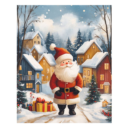 Jolly Santa in a Winter Wonderland - Wooden Jigsaw Puzzle