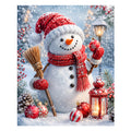 Merry Snowman Wishes - Wooden Jigsaw Puzzle