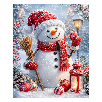 Merry Snowman Wishes - Wooden Jigsaw Puzzle