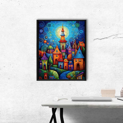 Fantasy Town - Wooden Jigsaw Puzzle