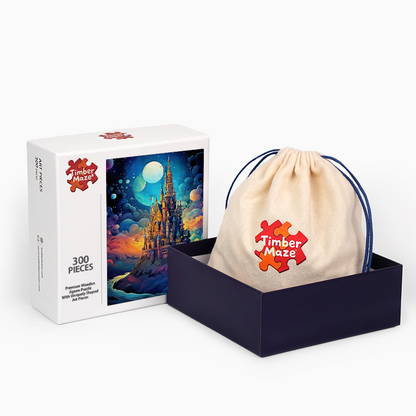 Lunar Fantasy Palace - Wooden Jigsaw Puzzle