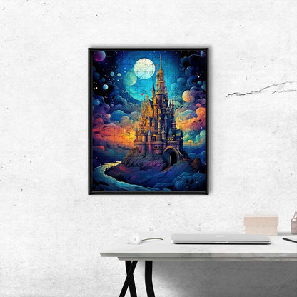 Lunar Fantasy Palace - Wooden Jigsaw Puzzle