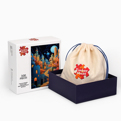 Lunar Village - Wooden Jigsaw Puzzle