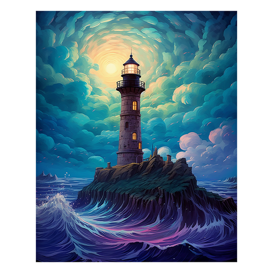 Stormy Lighthouse - Wooden Jigsaw Puzzle