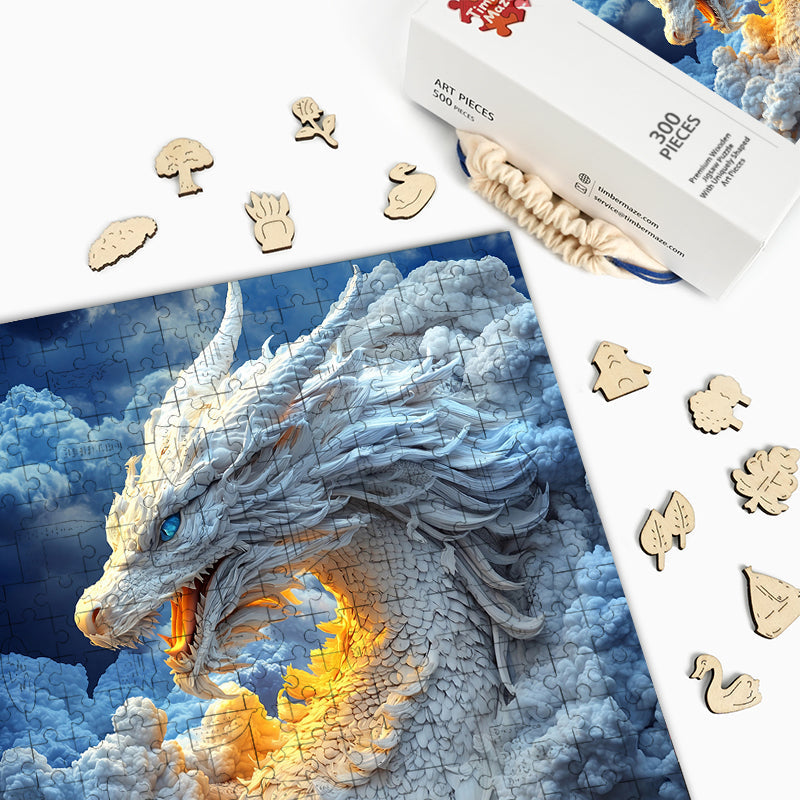 Cloud Serpent - Wooden Jigsaw Puzzle