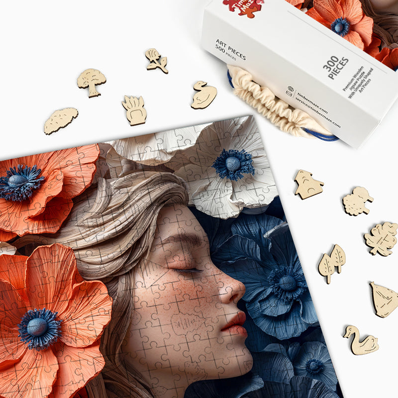 Dreaming Bloom - Wooden Jigsaw Puzzle