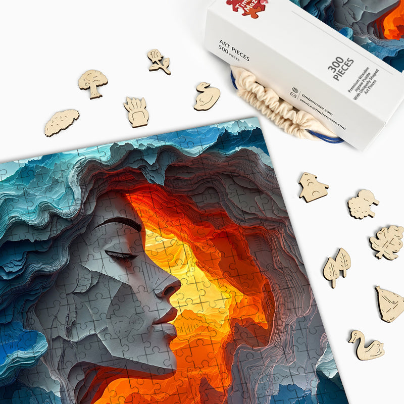 Duality Portrait - Wooden Jigsaw Puzzle