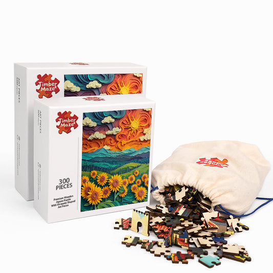 Sunflower Dreams - Wooden Jigsaw Puzzle