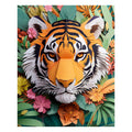 Tiger's Bloom - Wooden Jigsaw Puzzle