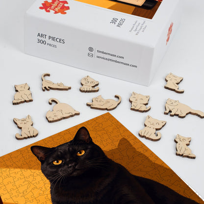 Midnight Sommelier - Wooden Jigsaw Puzzle